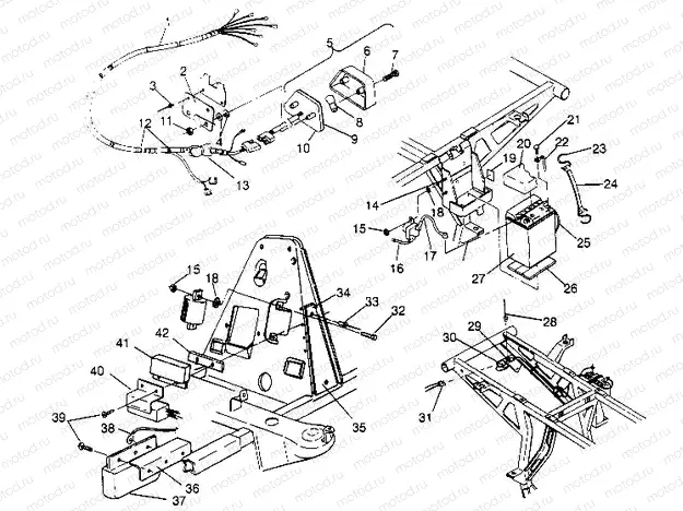 ELECTRICAL/TAILLIGHT ASSEMBLY Sportsman 4x4 W948040 (4926842684C009) | ELECTRICAL/TAILLIGHT ASSEMBLY Sportsman 4x4 W948040 (4926842684C009)