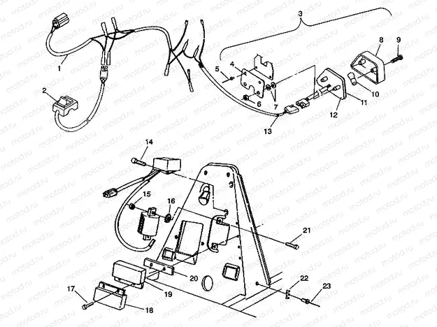 ELECTRICAL/TAILLIGHT ASSEMBLY Trail Blazer W937221 (4924082408026A) | ELECTRICAL/TAILLIGHT ASSEMBLY Trail Blazer W937221 (4924082408026A)