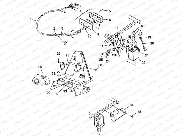ELECTRICAL/TAILLIGHT Scrambler 400 W98BC38C (4947254725C008) | ELECTRICAL/TAILLIGHT Scrambler 400 W98BC38C (4947254725C008)