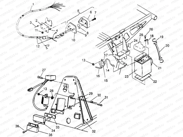ELECTRICAL/TAILLIGHT Trail Boss W968527 (4935883588C003) | ELECTRICAL/TAILLIGHT Trail Boss W968527 (4935883588C003)