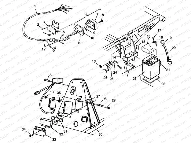 ELECTRICAL/TAILLIGHT Trail Boss W98AA25C (4945314531C002) | ELECTRICAL/TAILLIGHT Trail Boss W98AA25C (4945314531C002)