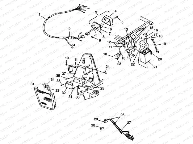 ELECTRICAL/TAILLIGHT - W98CH50A (4945714571c007) | ELECTRICAL/TAILLIGHT - W98CH50A (4945714571c007)