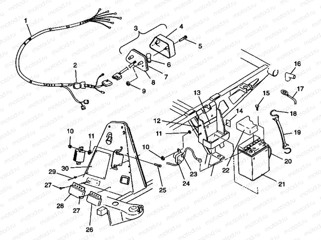 ELECTRICAL/TAILLIGHT XPRESS 300 W98CA28C (4945364536C005) | ELECTRICAL/TAILLIGHT XPRESS 300 W98CA28C (4945364536C005)