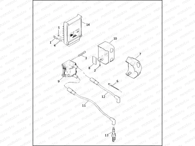 ELECTRONIC CONTROL MODULE & COIL - FUEL INJECTED