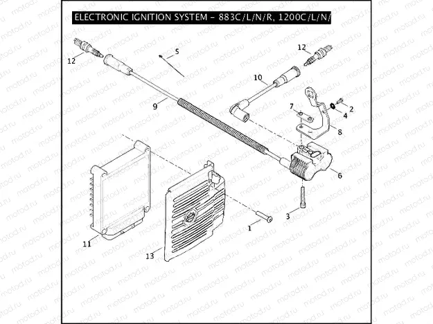 ELECTRONIC IGNITION SYSTEM - 883C/L/N/R, 1200C/L/N/X