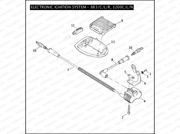 ELECTRONIC IGNITION SYSTEM - 883/C/L/R, 1200C/L/N/R