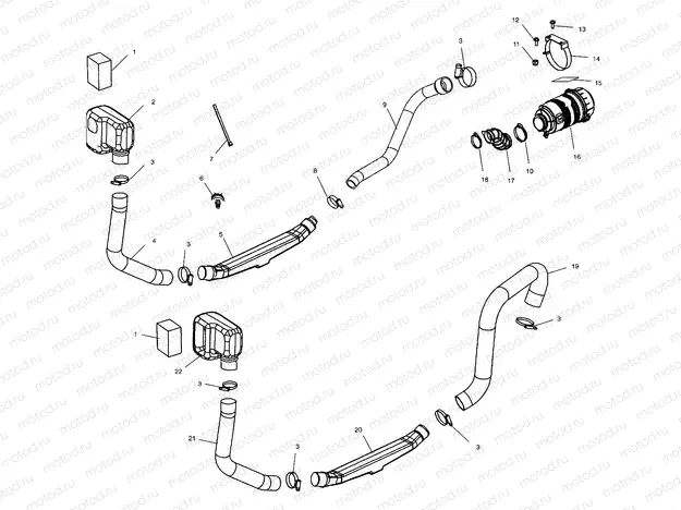 ENGINE and CLUTCH AIR INTAKE - C10RB42AA (4976407640C08) | ENGINE and CLUTCH AIR INTAKE - C10RB42AA (4976407640C08)