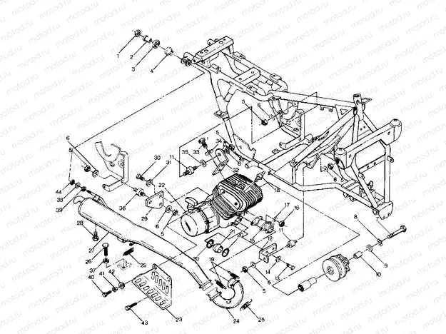 Engine and Muffler Mounting (4913491349005A) | Engine and Muffler Mounting (4913491349005A)
