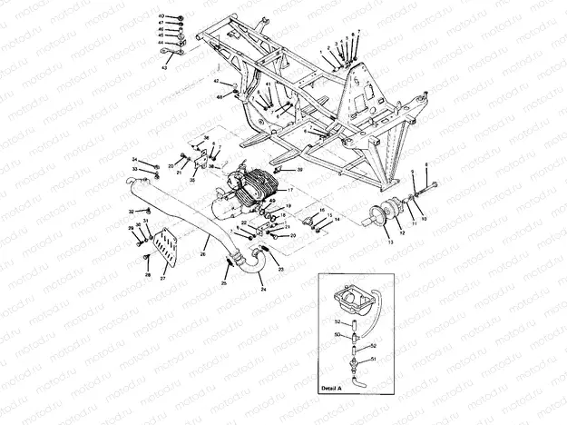 ENGINE and MUFFLER MOUNTING TRAIL BLAZER (4919761976005A) | ENGINE and MUFFLER MOUNTING TRAIL BLAZER (4919761976005A)