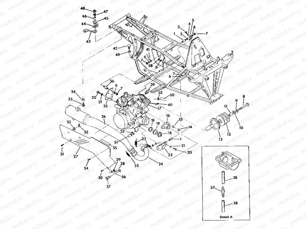 ENGINE and MUFFLER MOUNTNG 350 2X4 / W927539 (4922882288005A) | ENGINE and MUFFLER MOUNTNG 350 2X4 / W927539 (4922882288005A)
