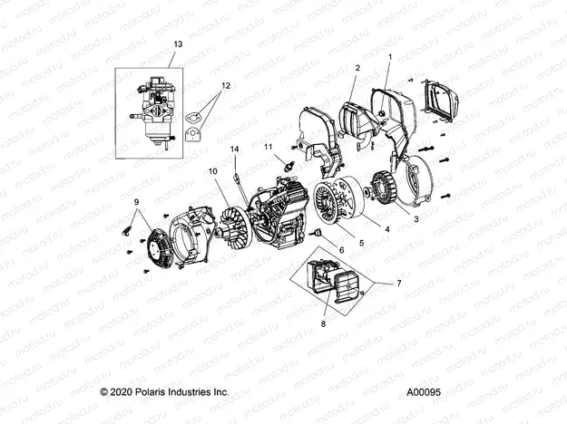 ENGINE ASM. - P20GDGDNA (A00095) | ENGINE ASM. - P20GDGDNA (A00095)