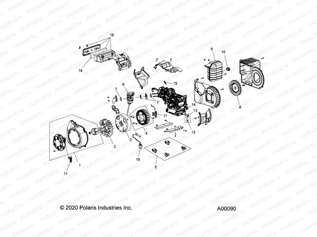 ENGINE ASM. - P20GDGENA (A00090) | ENGINE ASM. - P20GDGENA (A00090)