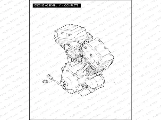 ENGINE ASSEMBLY - COMPLETE - TWIN CAM 88â¢