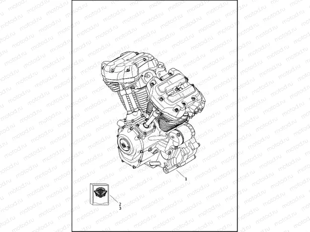 ENGINE ASSEMBLY - Milwaukee-eightâ¢ 117