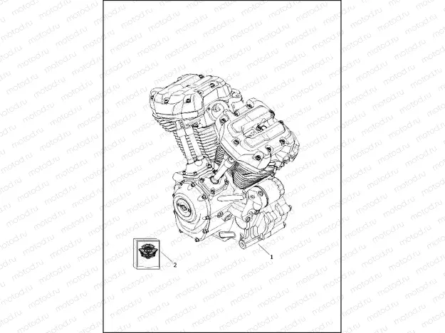 ENGINE ASSEMBLY - Milwaukee-EightÂ® 117 engine