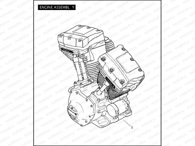 ENGINE ASSEMBLY - TWIN CAM 110â¢