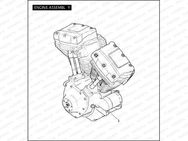 ENGINE ASSEMBLY - TWIN CAM 96â¢