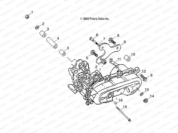 ENGINE BRACKET - A03EA09CA (4991329132A14) | ENGINE BRACKET - A03EA09CA (4991329132A14)