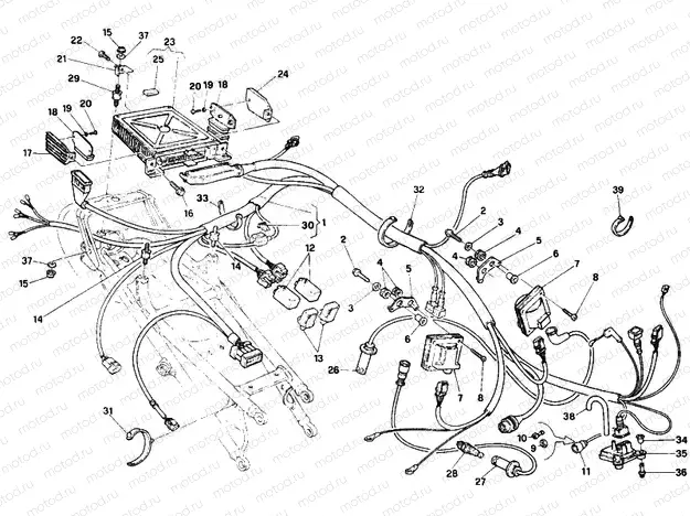 ENGINE CONTROL UNIT DM 003850> » HANDLE BAR