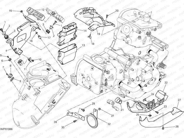 ENGINE CONTROL UNIT [MOD:M 821]