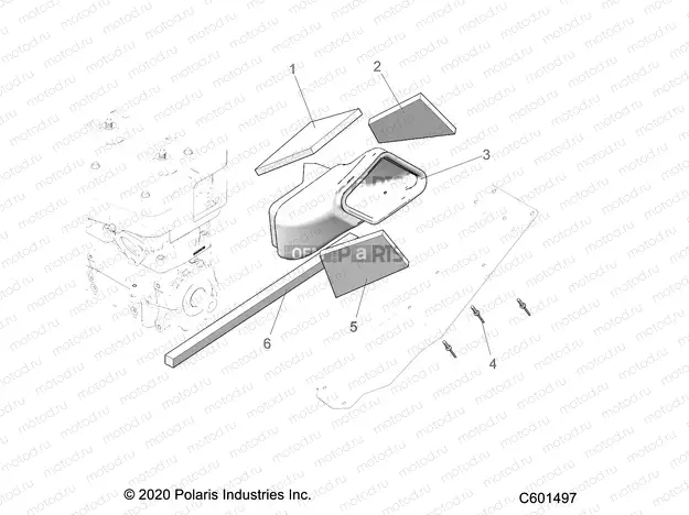 ENGINE | ENGINE, AIR DUCT, OUTLET - S23CEA5TSL (C601497)