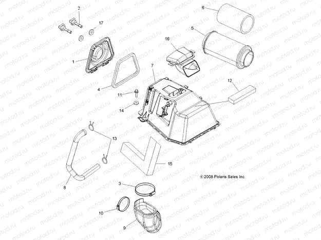 ENGINE | ENGINE, AIR INTAKE - A09ZN85/8X ALL OPTIONS (49ATVAIRINTAKE09SPXP550)