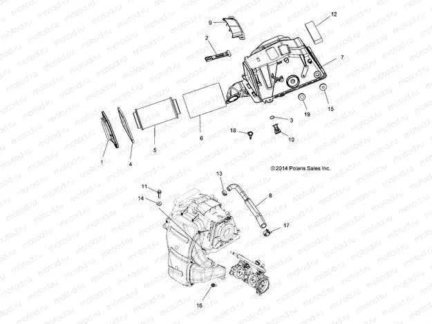 ENGINE | ENGINE, AIR INTAKE - A15SXE85HI (49ATVAIRINTAKE15850SP)