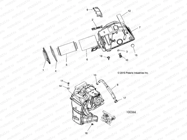 ENGINE | ENGINE, AIR INTAKE - A16SYS95CK (100366)