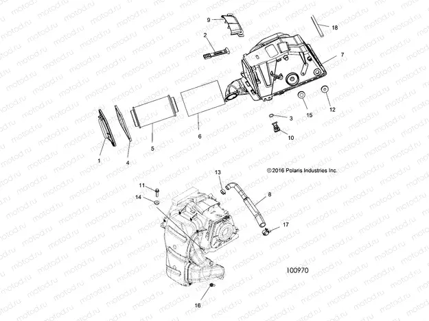 ENGINE | ENGINE, AIR INTAKE - A18SXD95B9/SXE95BR/BC/BE (100970)