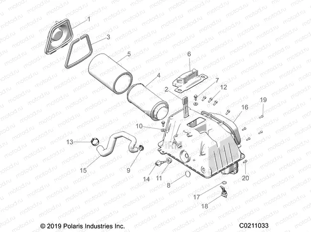ENGINE | ENGINE, AIR INTAKE - A20SGE95AK (C0211033)