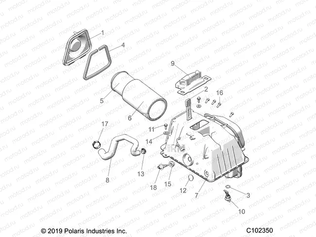ENGINE | ENGINE, AIR INTAKE - A20SGE95AK (C102350)