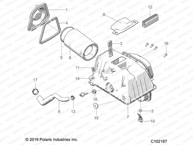 ENGINE | ENGINE, AIR INTAKE - A20SXA85A1/A7/CA1/CA7/E85A9/AF/AP/CA9/CAF/CAP/V85AP/CAP (C102167)