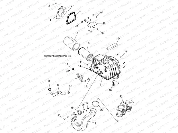 ENGINE | ENGINE, AIR INTAKE - A20SXN85A8 (100304)