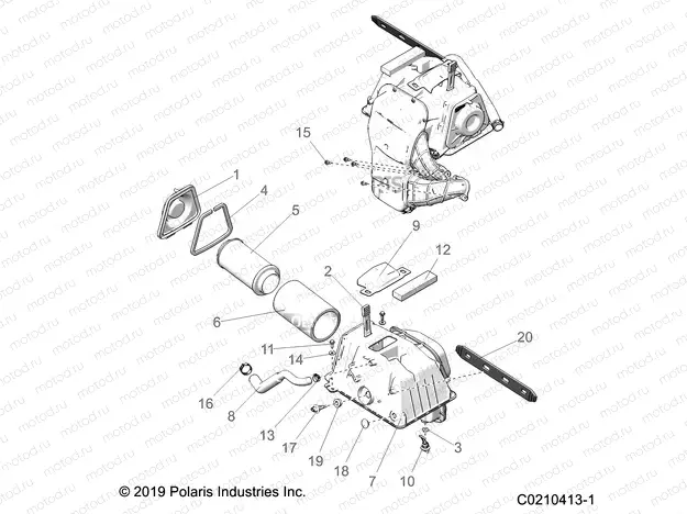 ENGINE | ENGINE, AIR INTAKE - A20SYE95KH (C0210413-1)