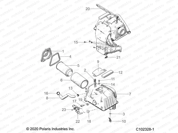 ENGINE | ENGINE, AIR INTAKE - A21SYE85AP/CAP (C102328-1)