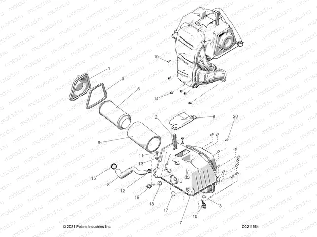 ENGINE | ENGINE, AIR INTAKE - A22SGE95KN (C0211564)