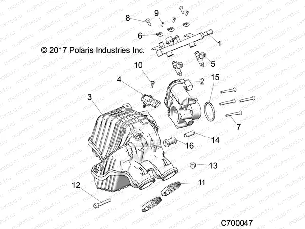 ENGINE | ENGINE, AIR INTAKE MANIFOLD - R19RSU99A9/AD/B9/BD (C700047)