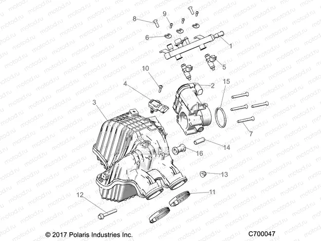 ENGINE | ENGINE, AIR INTAKE MANIFOLD, THROTTLE BODY, FUEL RAIL - G22G4E99NP (C700047)