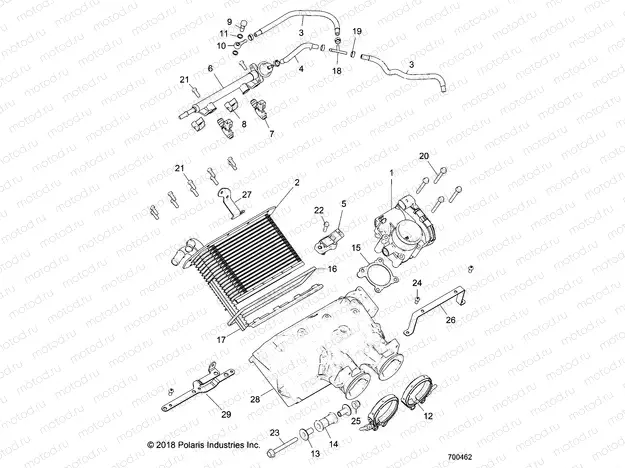 ENGINE | ENGINE, AIR INTAKE MANIFOLD - Z18VFE92NB/NU (700462)