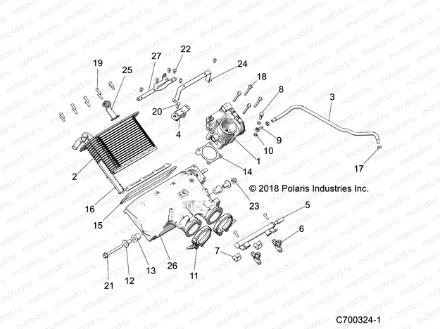 ENGINE | ENGINE, AIR INTAKE MANIFOLD - Z19VDE92BC/BD/BM/LBG (C700324-1)