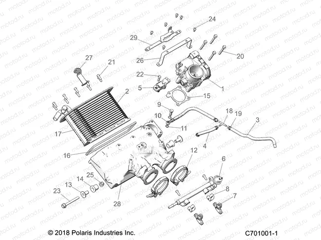 ENGINE | ENGINE, AIR INTAKE MANIFOLD - Z21PAE92AE/AN/BE/BN/L92AL/AT/BL/BT  (C701001-1)