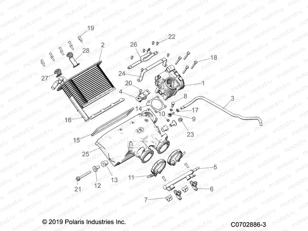 ENGINE | ENGINE, AIR INTAKE MANIFOLD - Z21R4D92AM/BM/AC (C0702886-3)