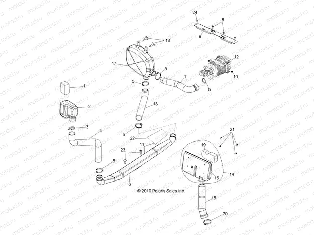 ENGINE | ENGINE, AIR INTAKE - R13TH76/7E ALL OPTIONS (49RGRAIRINTAKE118004X4)