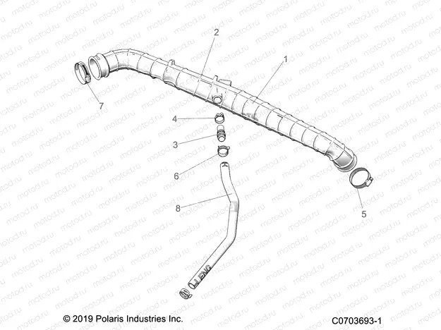 ENGINE | ENGINE, AIR INTAKE, REAR - D20BBP99A4/B4/FP99A4 (C0703693-1)