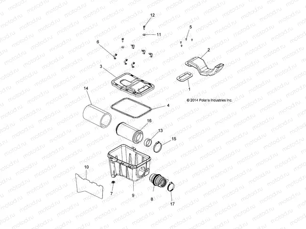 ENGINE | ENGINE, AIR INTAKE SYSTEM - A15SEA32AA/AH (49ATVAIRBOX15SPETX)