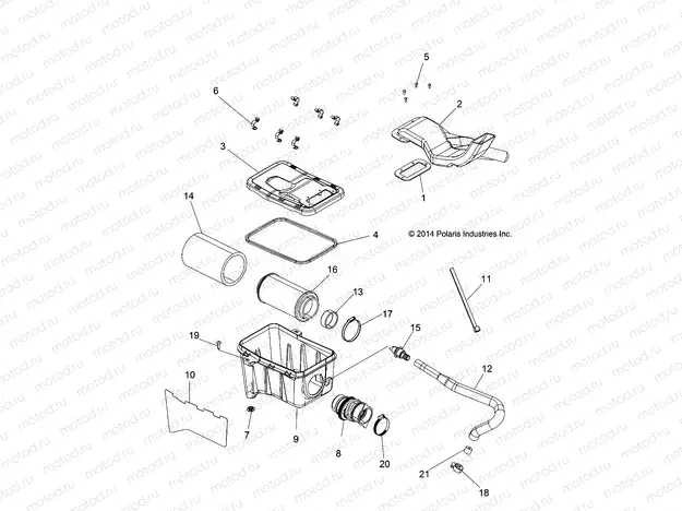 ENGINE | ENGINE, AIR INTAKE SYSTEM - A15SHE57HS (49ATVAIRBOX15SPMD)