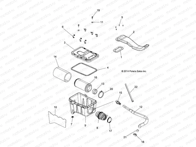 ENGINE | ENGINE, AIR INTAKE SYSTEM - A15SJE57HI (49ATVAIRBOX1570TRG)