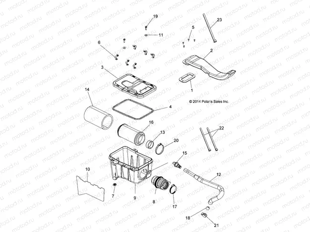 ENGINE | ENGINE, AIR INTAKE SYSTEM - A15SUH57AH (49ATVAIRBOX15UTE)