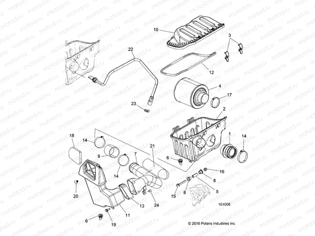 ENGINE | ENGINE, AIR INTAKE SYSTEM - A17DAE57AM (101006)