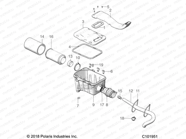 ENGINE | ENGINE, AIR INTAKE SYSTEM - A19SHS57CP (C101951)